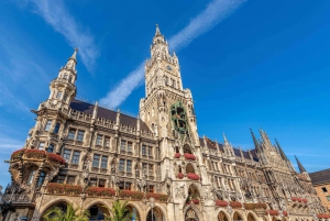 München: Omvisning på Marienplatz og i den engelske hagen