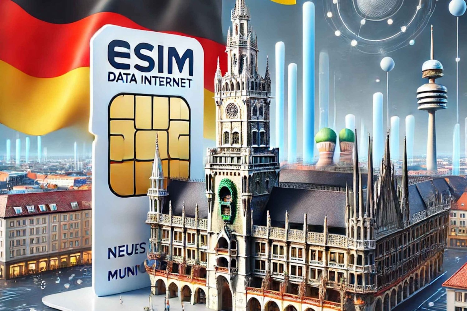 Munich: Germany eSIM Internet Data Plan for 4G/5G