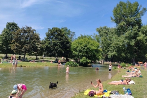 Monaco di Baviera: Mini tour classico in bicicletta con sosta nel giardino della birra alle 16:00