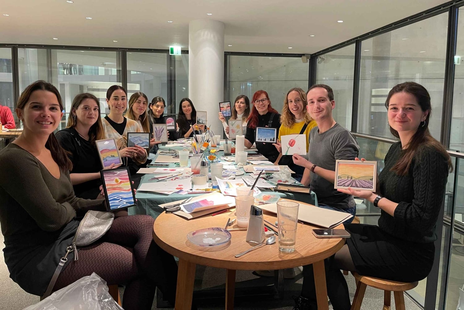 München: Akvarellmaleri på Oktoberfest