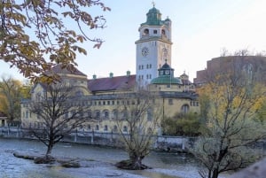 München: Zelf begeleide wandeling naar Isar bezienswaardigheden