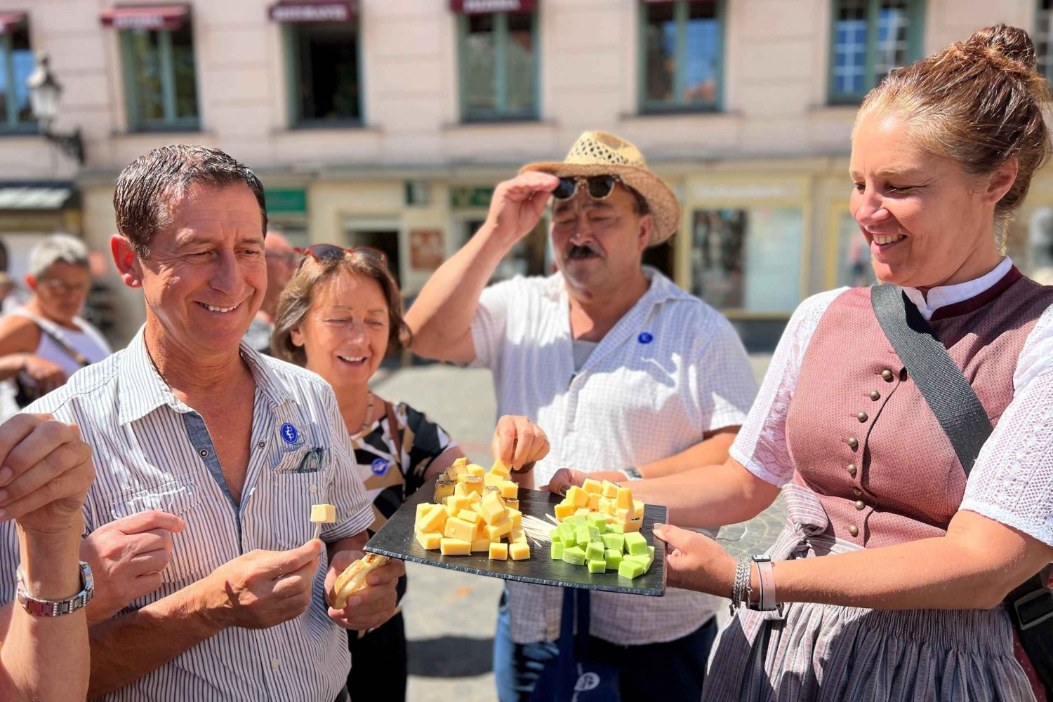 München: Viktualienmarkt Matprovningstur på tyska