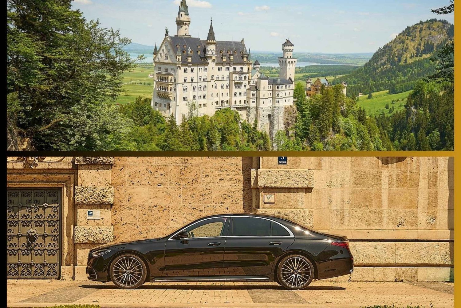 Neuschwanstein tour from Munich limousine 3 persons with private driver