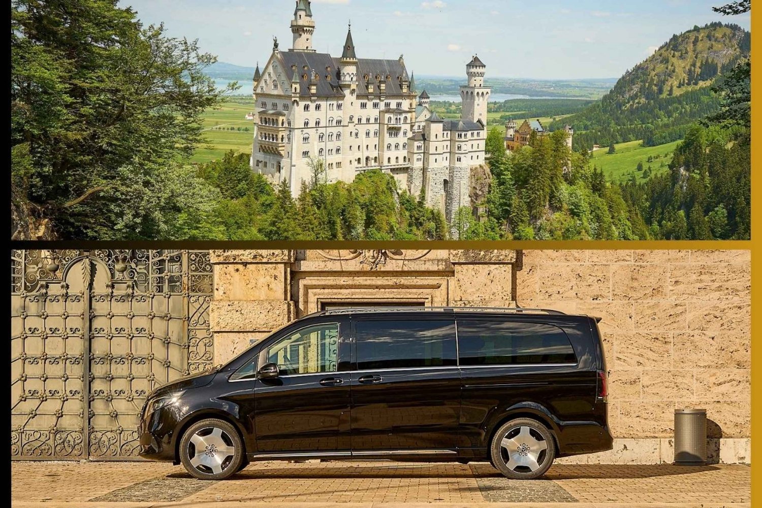 Neuschwanstein tour from Munich luxury van 6 persons with private driver