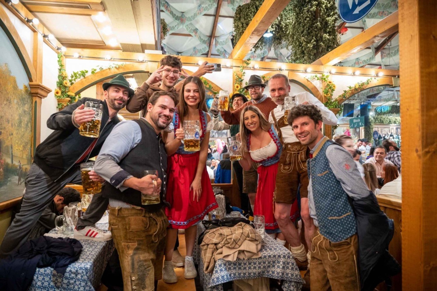 Prost! Party at the Oktoberfest with a local