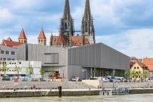 Regensburg: Den gamle bydel i Regensburg med Stadtamhof