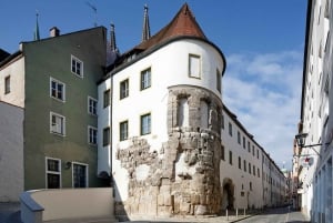 Regensburg: Den gamle bydel i Regensburg med Stadtamhof