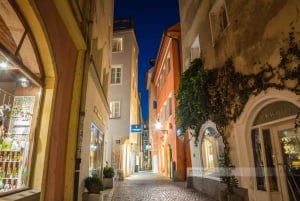 Regensburg: Den gamle bydel i Regensburg med Stadtamhof