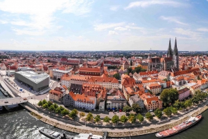 Regensburg: Den gamle bydel i Regensburg med Stadtamhof