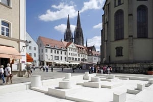 Regensburg: Den gamle bydel i Regensburg med Stadtamhof