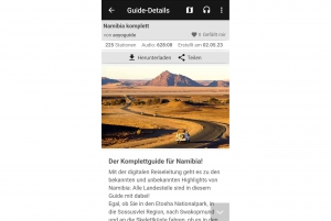 Namibia Self-Driving Audio Guide in German Language