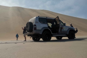 swakopmund city tour dune 7 pink lake pink flamingos