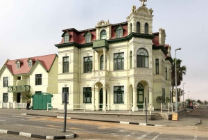 swakopmund city tour dune 7 pink lake pink flamingos