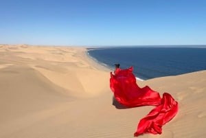 Swakopmund: Flying Dress Photoshoot in the Desert
