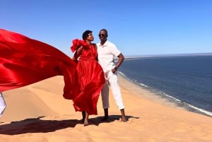 Swakopmund: Flying Dress Photoshoot in the Desert
