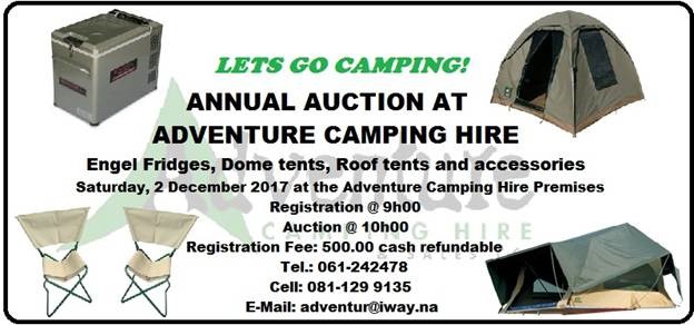 Adventure Camping Hire annual Auction