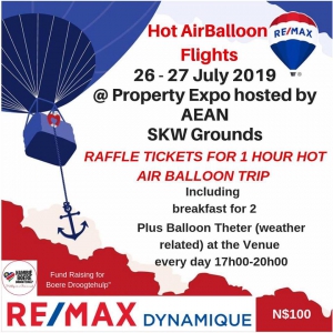 Hot Air Balloon Flight at the Property Expo Windhoek