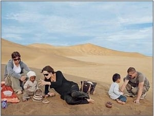 Angilina and co in the dunes