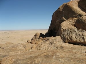 Granite rock formations in the Namib Naukluft Park