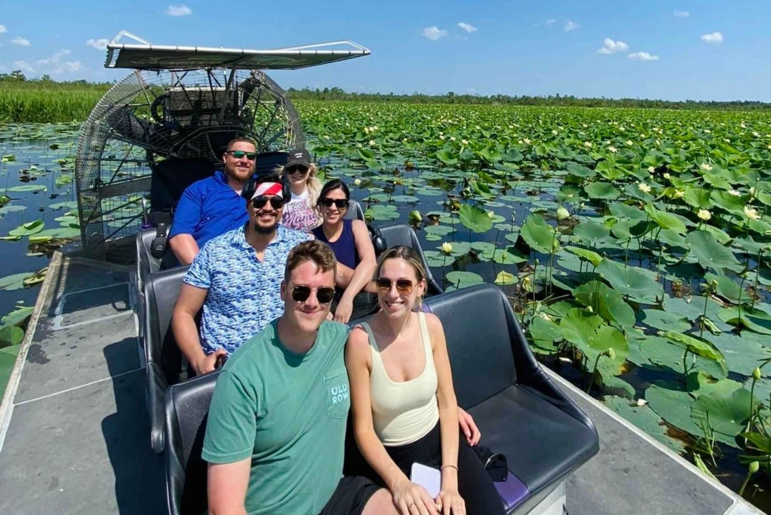 Nova Orleans: passeio pelo pântano de aerobarco para 10 passageiros