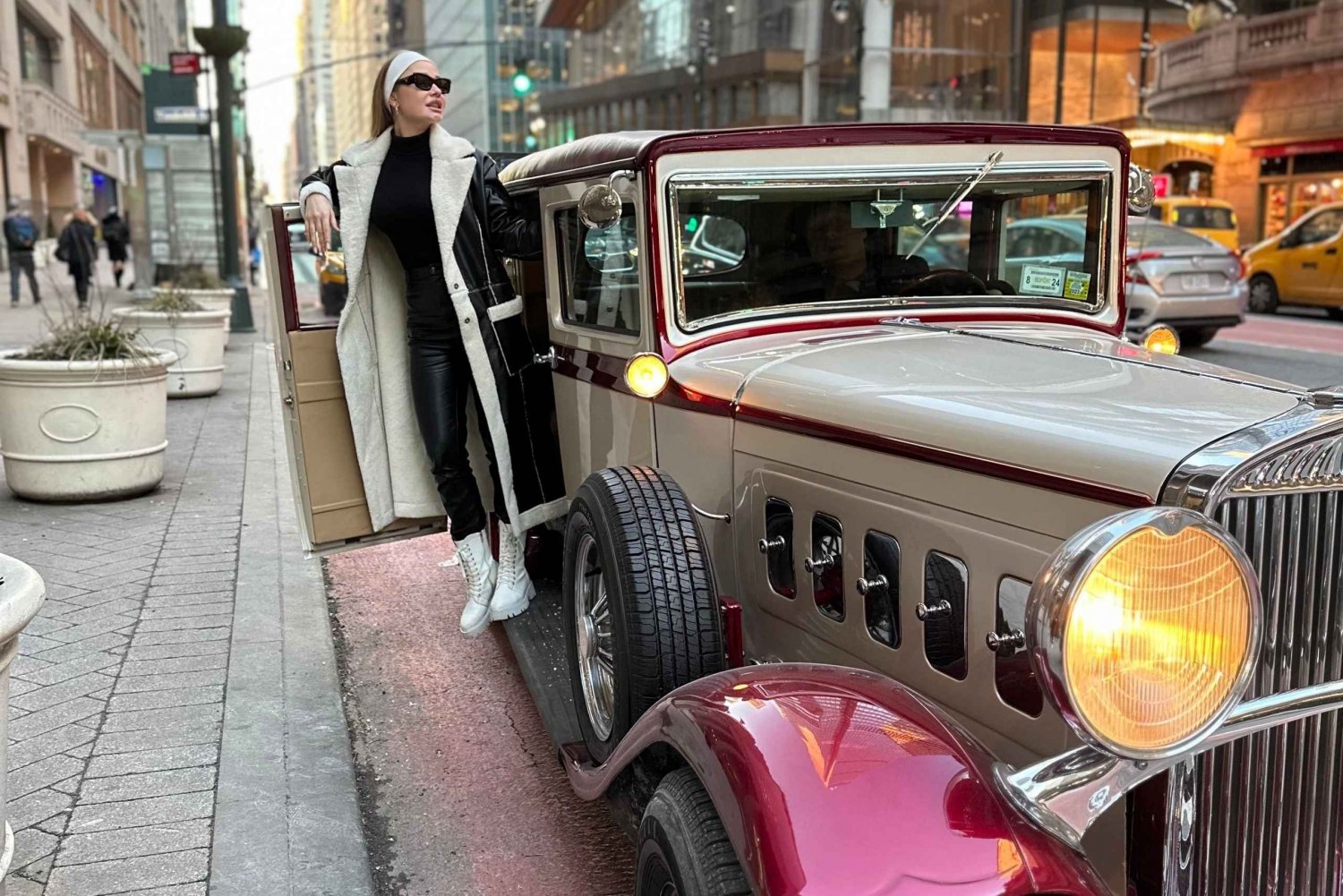 NYC: Degustação de vinho vintage e passeio combinado de carro clássico