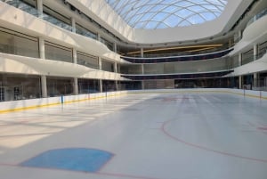 Sueño Americano: Entrada a la pista cubierta de patinaje sobre hielo