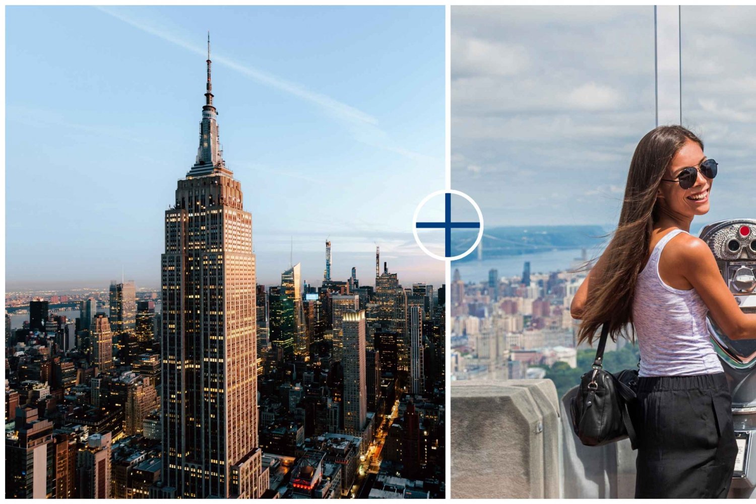 Najlepsze widoki Nowego Jorku: Empire State Building i Top of the Rock Tour