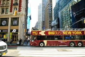 Le meilleur de New York : bus à arrêts multiples pendant 24 heures + croisière Liberty + pass vélo à la journée
