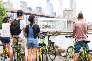 Aplicativo de tour guiado de bicicleta pela Ponte do Brooklyn - Áudio + Escrita