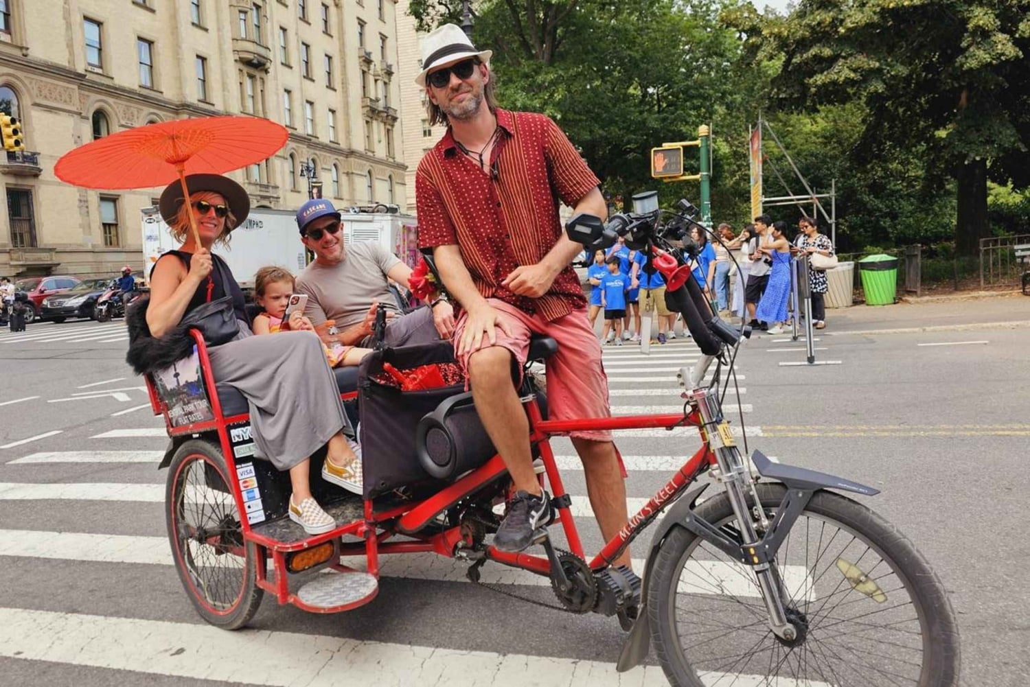 Tour in risciò a Central Park con New York Pedicab Services