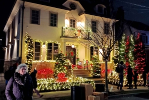 Jul i New York-stil: Dyker Heights, South Street Sea Port, skib