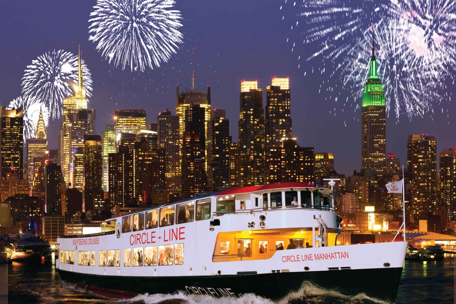 Circle Line: NYC New Year's Eve Fireworks Party Cruise (21+)