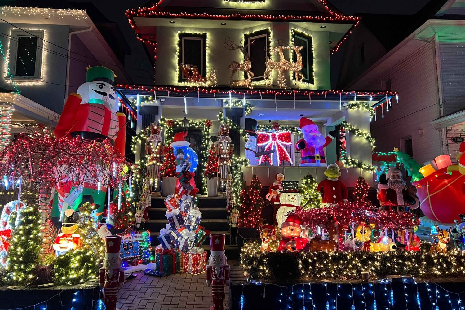 New York : visite à pied de Noël à Dyker Heights