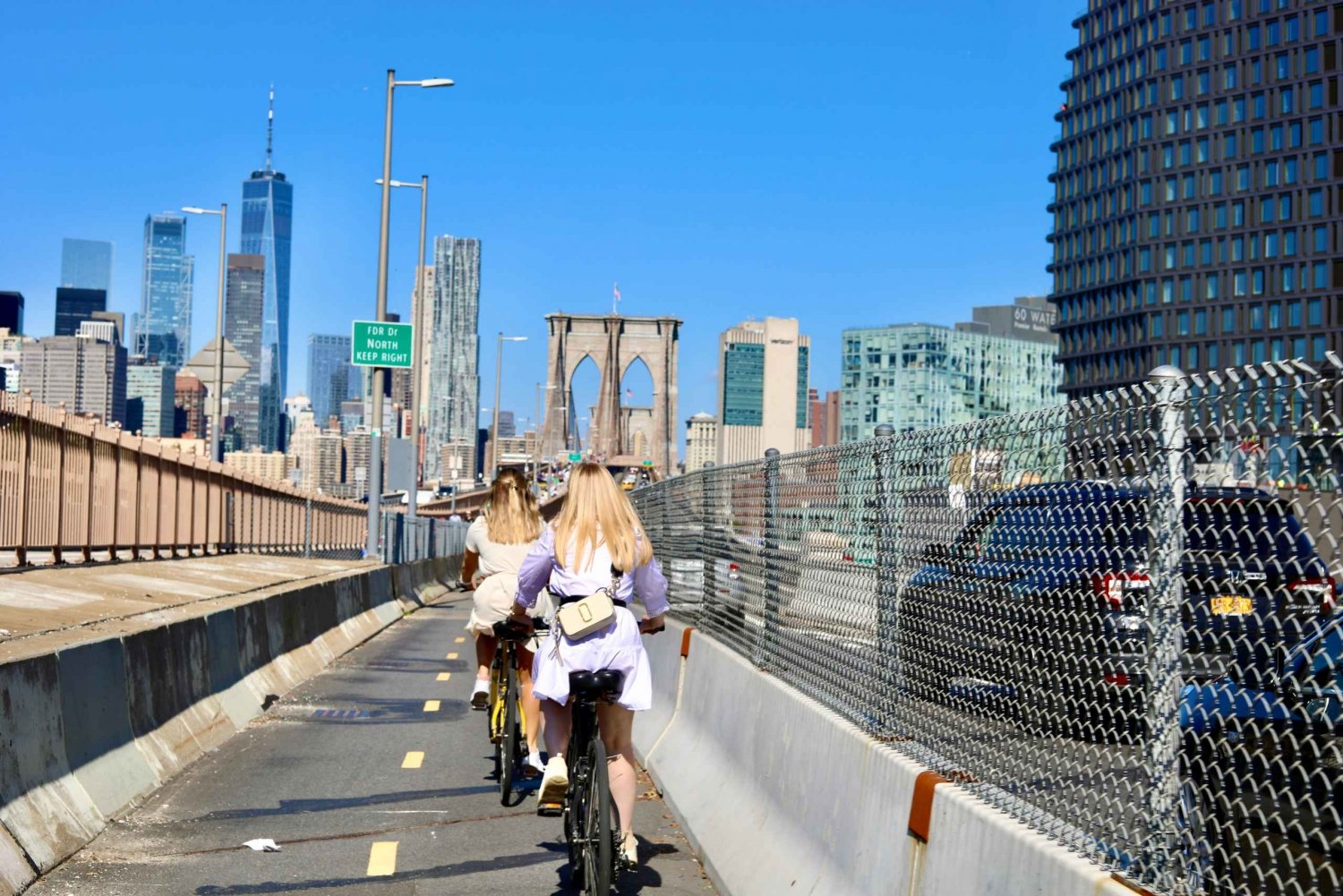 Fra Manhattan: 2-timers Brooklyn Bridge-cykeltur