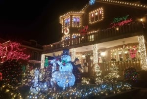 Prachtige kerstverlichtingstocht door Dyker Heights Brooklyn