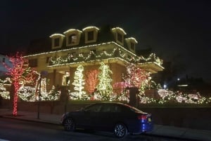 Prachtige kerstverlichtingstocht door Dyker Heights Brooklyn