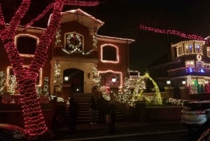 Prachtige kerstverlichtingstocht door Dyker Heights Brooklyn