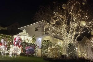 Prachtige kerstverlichtingstocht door Dyker Heights Brooklyn