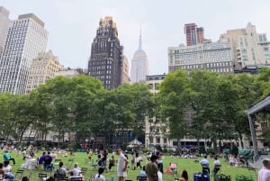 Manhattan; spasertur på 5th Avenue og solnedgang ved Empire State