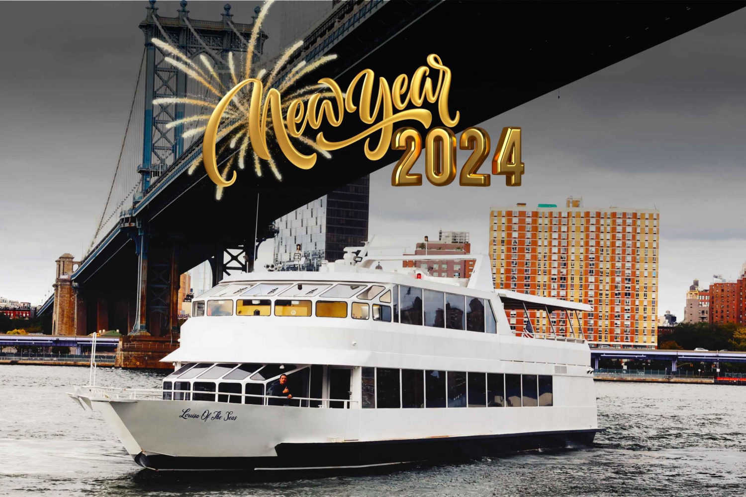 NYC New Year Eve: Welcoming 2024 Dinner on a Boat