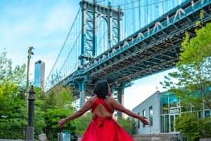 New York City: Flying Dress Foto-Shooting