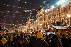 Nowy Jork: Wycieczka prywatną taksówką z przewodnikiem po świątecznych iluminacjach