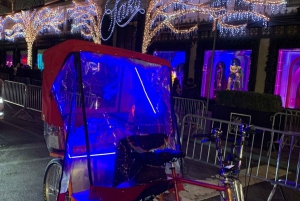 Cidade de Nova York: Tour guiado particular de Pedicab pelas Luzes de Natal