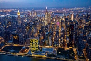 New York : Vol panoramique privé en hélicoptère avec champagne
