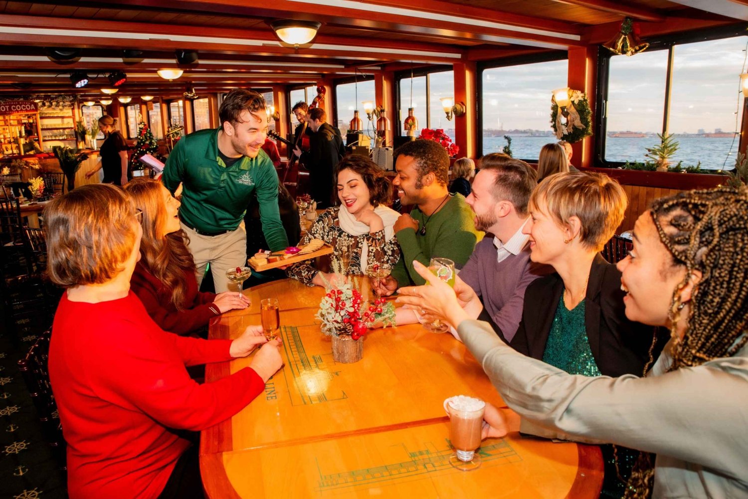 Nowy Jork: Holiday Jazz Classic Motor Yacht Cruise