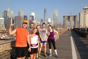 Excursão de corrida pela cidade de Nova York: correndo pela ponte do Brooklyn
