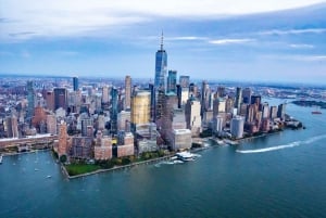 New York City: panoramische helikoptertour en luchthaventransfer