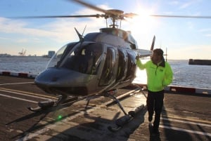 New Jersey: Helikoptertur till New York Citys nattsilhuett