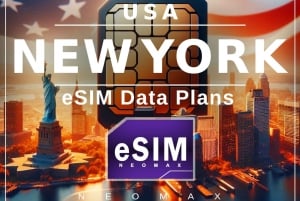 New York eSIM: Omedelbar aktivering för USA 4G/5GB
