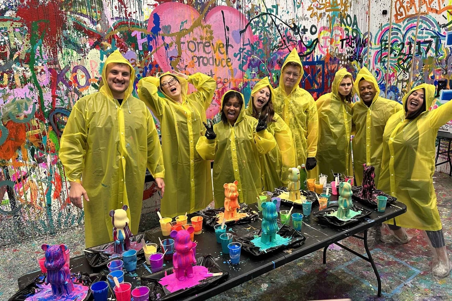 Nueva York: taller privado de pintura fluida en osos